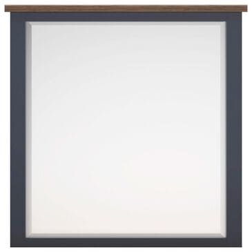 Ashley Landocken Dresser Mirror in Dark Slate Blue and Light Brown, , large