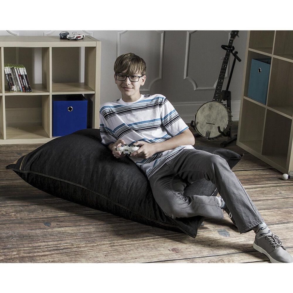 Jaxx 3.5" Pillow Kids Bean Bag in Dark Denim, , large