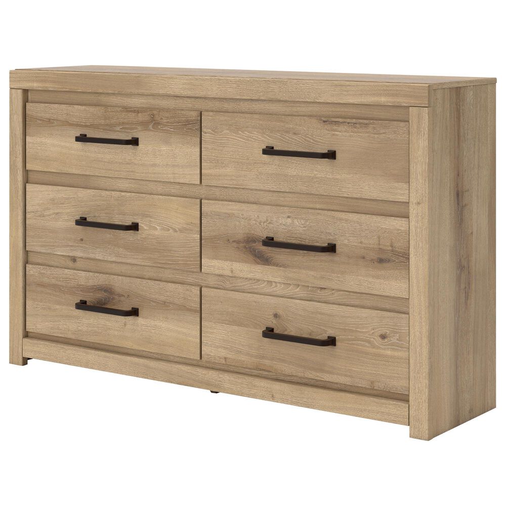 Ashley Brozmont 6-Drawer Dresser in Natural Brown, , large