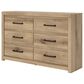 Ashley Brozmont 6-Drawer Dresser in Natural Brown, , large