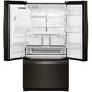 Whirlpool 27 Cu. Ft. 36" Wide French Door Refrigerator in Fingerprint Resistant Black Stainless Steel with Dual Icemakers, , large