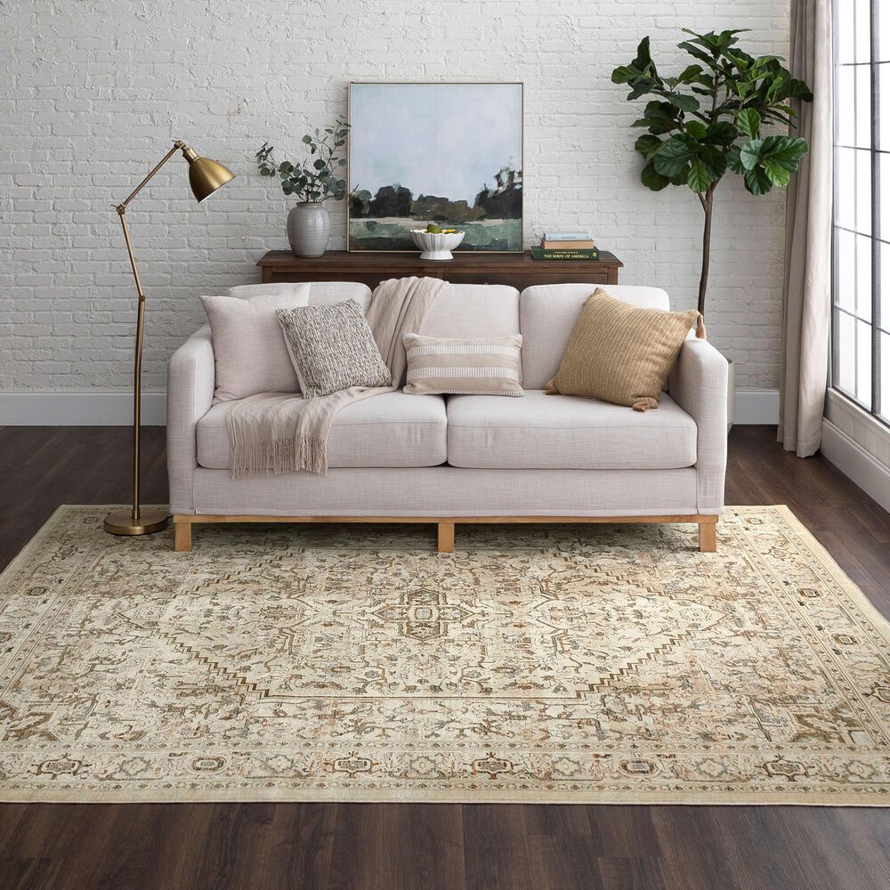 Karastan Divina Exalted 5&#39; x 7&#39;10&quot; Grey Area Rug, , large