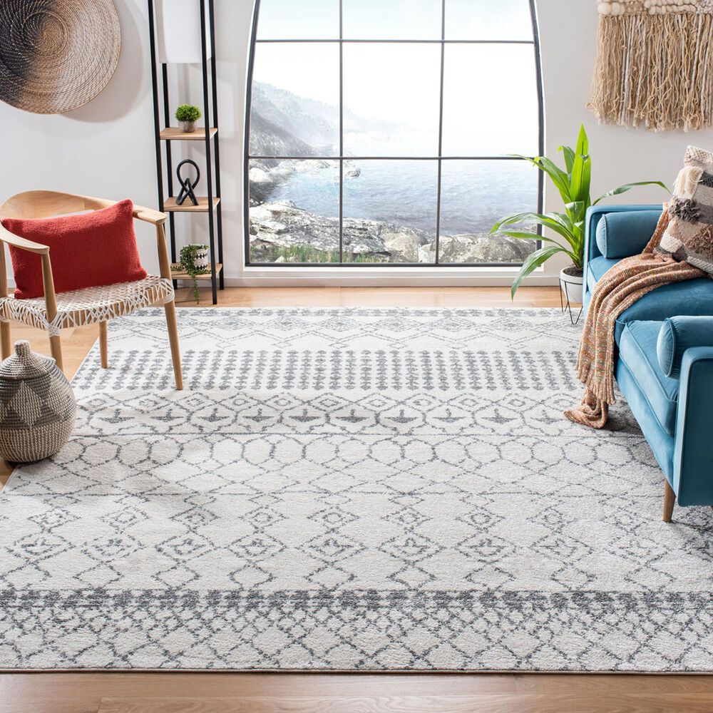 Safavieh Tulum TUL229A 12&#39; x 18&#39; Ivory and Grey Area Rug, , large