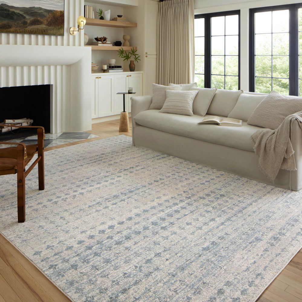 Loloi II Kamala 5&#39;3&quot; x 7&#39;9&quot; Sky and Dove Area Rug, , large