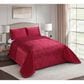 Duke Imports Virah Bella Micromink 3-Piece King Quilt Set in Burgundy Tetra, , large