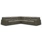 Interlochen 5-Piece Modular Leather Sectional in York Taupe, , large
