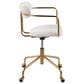 Lumisource Demi Task Chair with Cream Cushion in Gold, , large