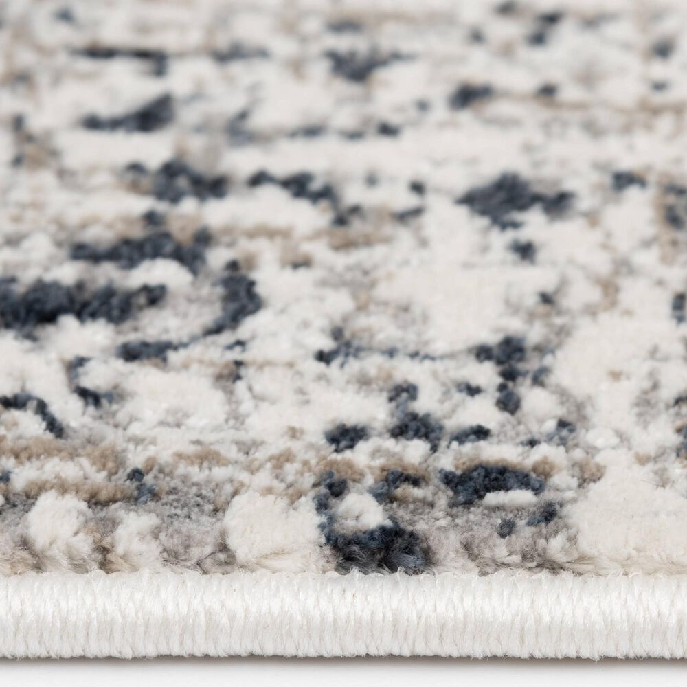 Central Oriental Clearwater Olinda 5&#39;3&quot; x 7&quot;7&quot; Grey and White Area Rug, , large