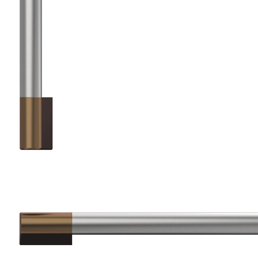 Fisher & Paykel 36" Professional Round Flush Handle Kit for Integrated Refrigerator Freezer in Stainless Steel and Dark Copper, , large