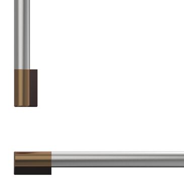Fisher & Paykel 36" Professional Round Flush Handle Kit for Integrated Refrigerator Freezer in Stainless Steel and Dark Copper, , large