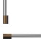 Fisher & Paykel 36" Professional Round Flush Handle Kit for Integrated Refrigerator Freezer in Stainless Steel and Dark Copper, , large