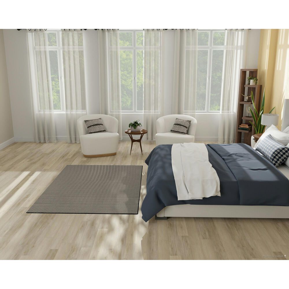 Nourison Courtyard Black and White 4&#39; x 6&#39; Indoor/Outdoor Area Rug, , large