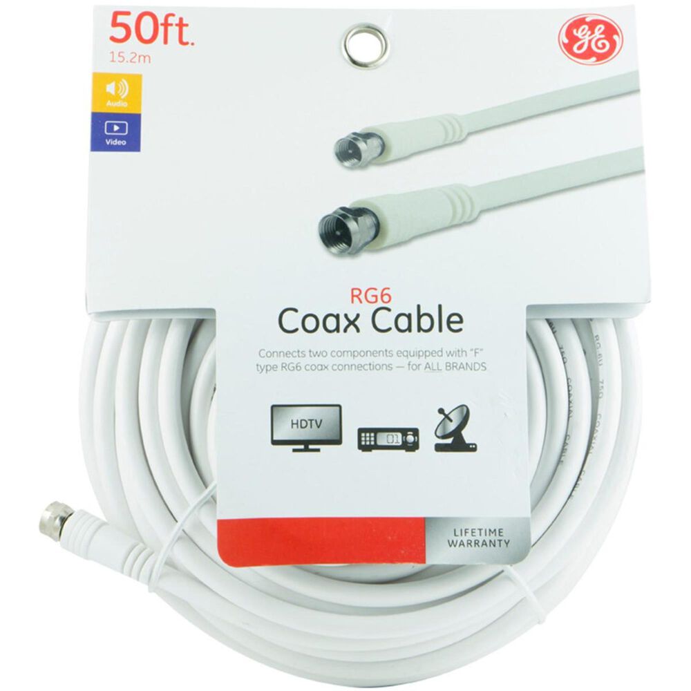 GE 50" Video Coax Cable, , large