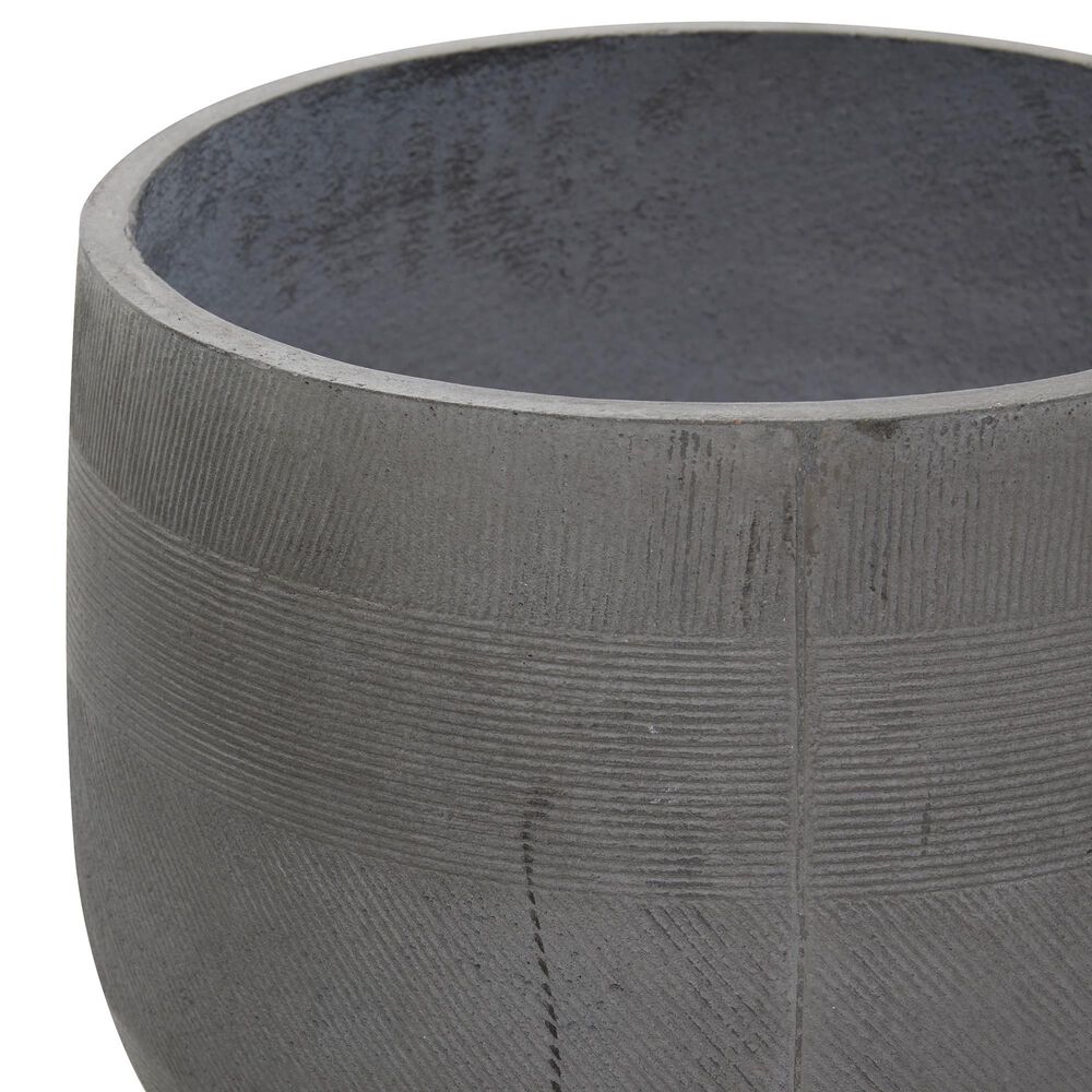 Maple and Jade Farmhouse Round Planter in Gray and Brown &#40;Set of 2&#41;, , large