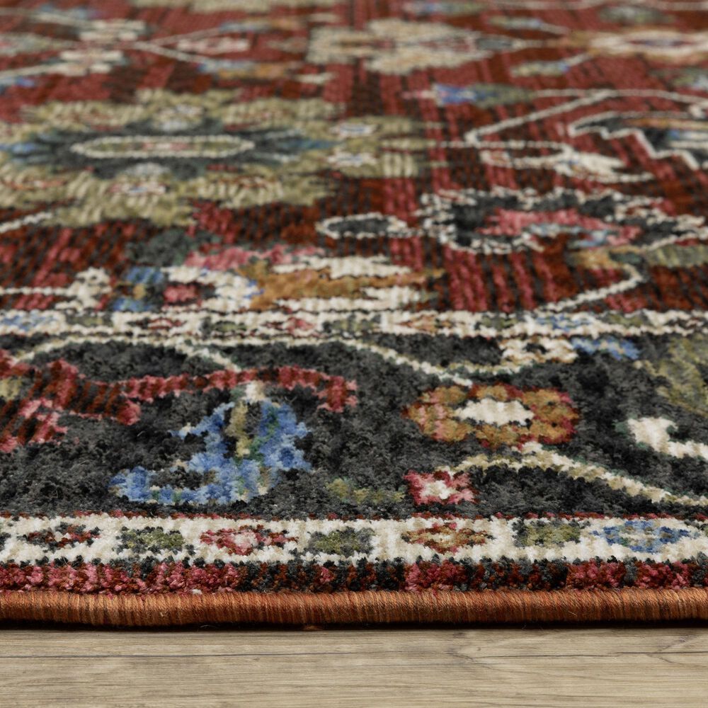 Oriental Weavers Hastings HA03V 2&#39;3&quot; x 7&#39;6&quot; Red Runner, , large