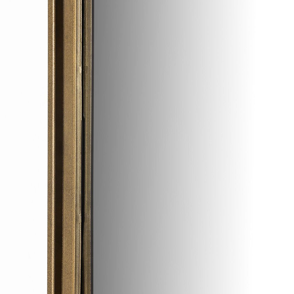 Four Hands Effie Wall Mirror in Raw Antique Brass Iron, , large