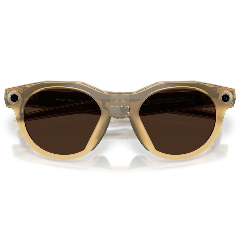 Oakley Sunglasses Meta HSTN Sunglasses with Transitions Brown Lenses in Light Curry, , large