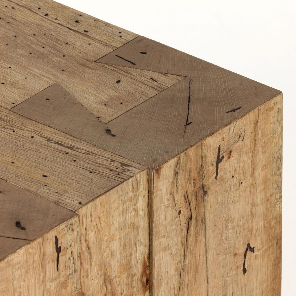 Four Hands Abaso Console Table in Rustic Wormwood Oak, , large
