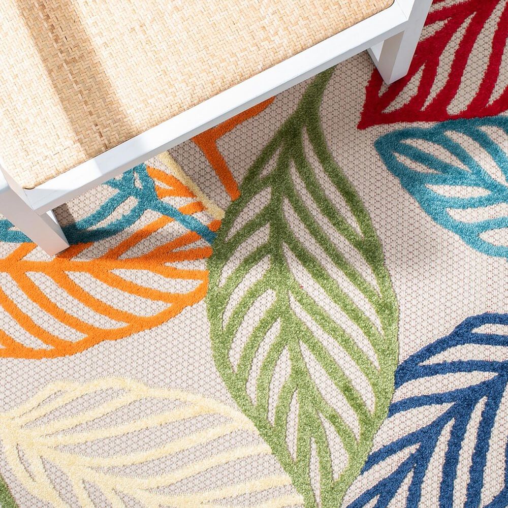 Safavieh Cabana 2&#39;2&quot; x 11&#39; Ivory and Green Performance Runner, , large
