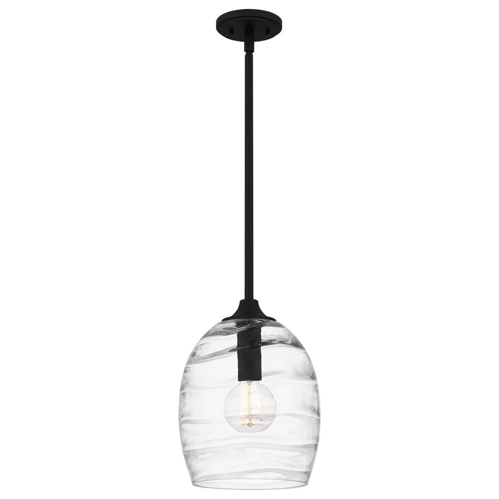 Quoizel Lucy 1-Light Pendant in Matte Black, , large