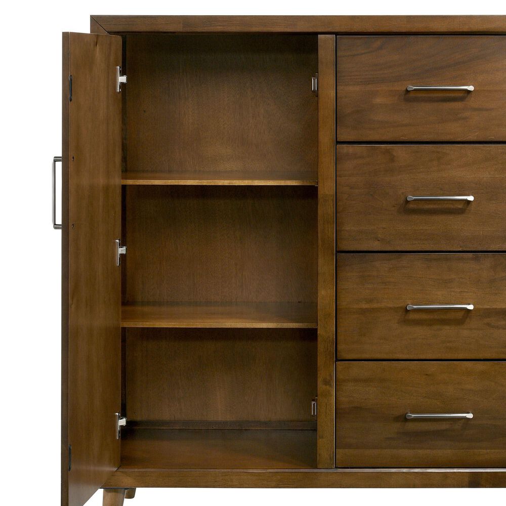 Mayberry Hill Malibu 4-Drawer 1 Door Chest in Walnut, , large