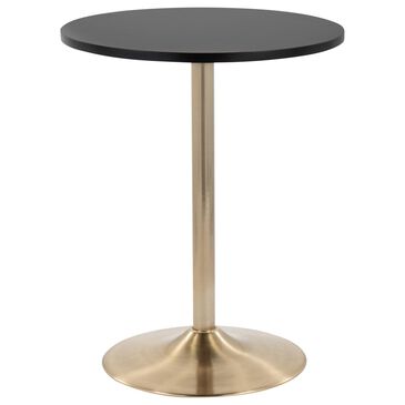 Lumisource Pebble Adjustable Bar Table in Black and Gold, , large