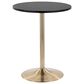 Lumisource Pebble Adjustable Bar Table in Black and Gold, , large