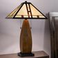Cal Lighting Tiffany Table Lamp in Oak, , large