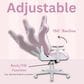 Rta Products Llc Pastel Gaming Chair in Pink and White, , large