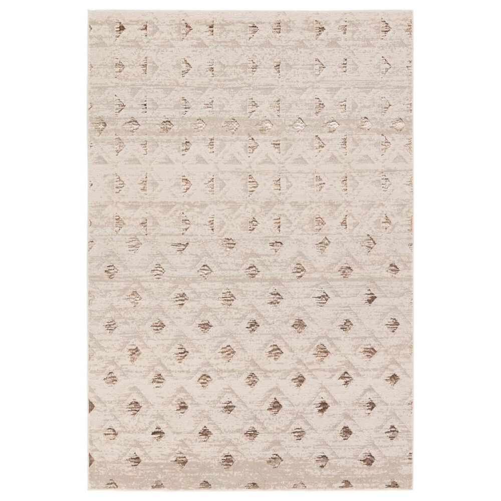 Jaipur Catalyst Carine 9"6" x 13" Birch, Feather Gray, Incense and Bison Area Rug, , large