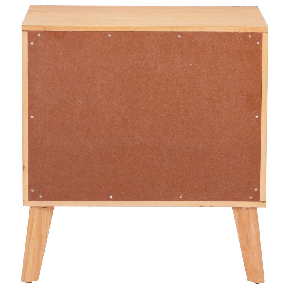 Linon Home Decor Reid 2-Drawer Nightstand in Natural, , large