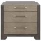 Nicolette Home Anderson Park Dark Queen Upholstered Bed with Two Nightstands in Moose Trail and Frontier Brown, , large