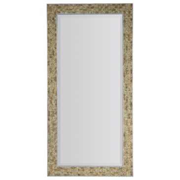 Hooker Furniture Surfrider Floor Mirror in Light Brown and Silver, , large