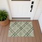 Dalyn Rug Company Soft Essentials Plaid Olive 1"8" x 2"6" Indoor/Outdoor Area Rug, , large
