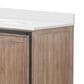 Lexora Home Ziva 84" Double Bathroom Vanity in Rustic Barnwood with 2 cm White Quartz Top and Rectangular Sinks, , large