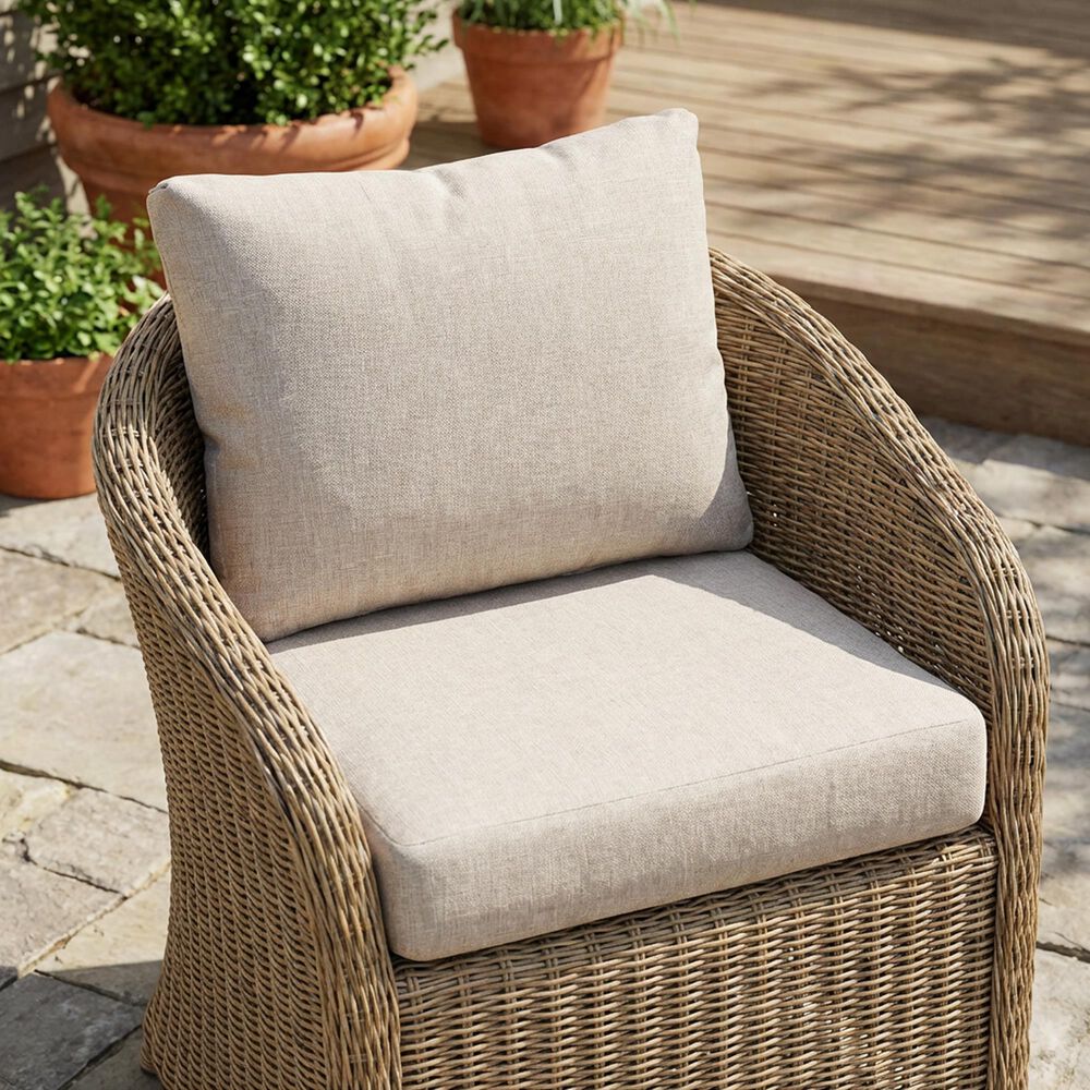 Hearth and Haven Noah2-Piece Outdoor Club Chair Cushion Set in Beige, , large