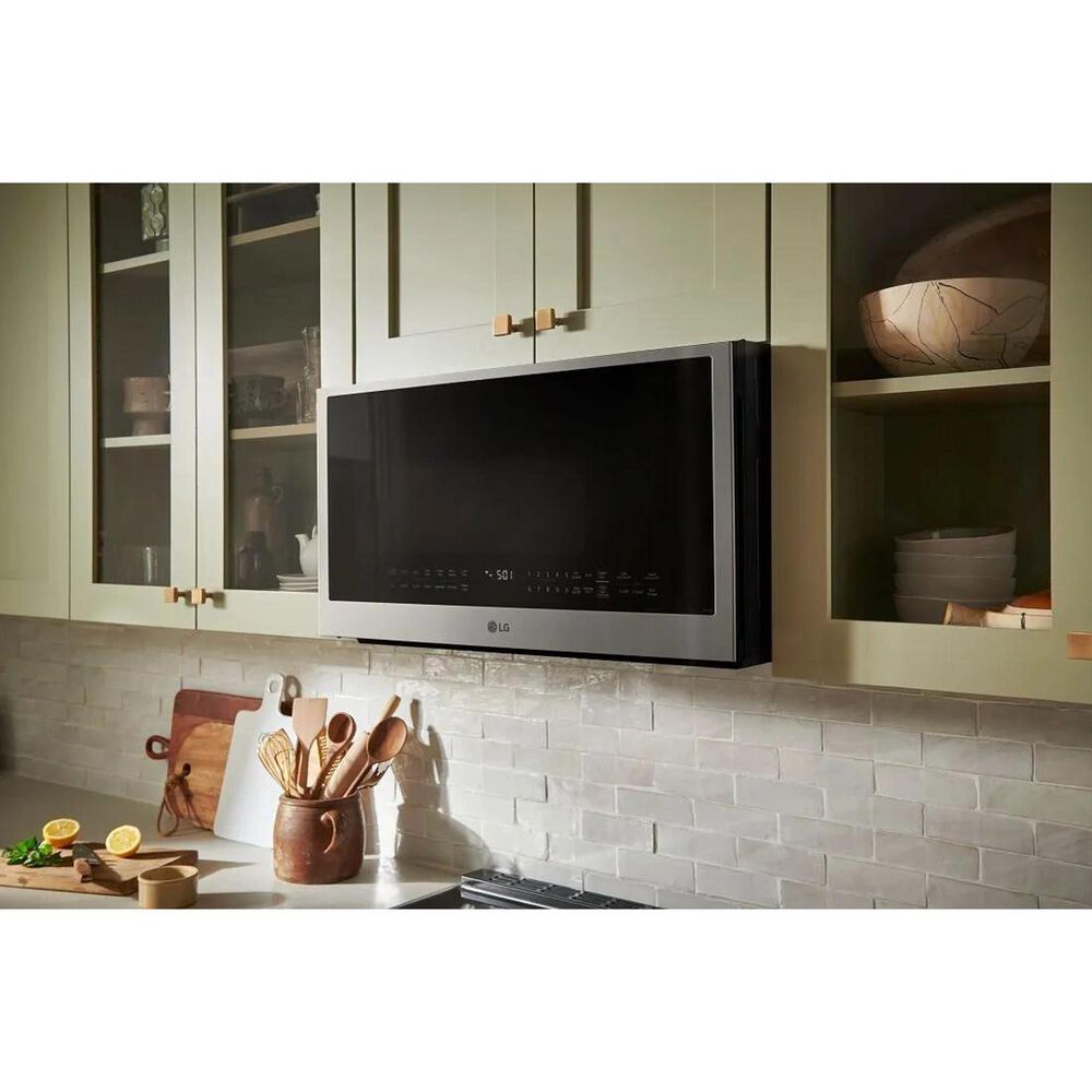 LG 2 Cu. Ft. Over-The-Range Microwave Oven in PrintProof Stainless Steel, , large