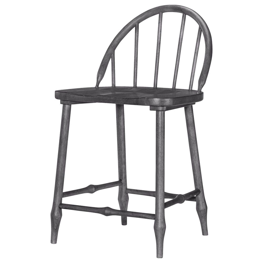 Legacy Classic Vintage Market 7-Piece Counter Height Dining Set in Barnwood Oak and Kettle Black, , large