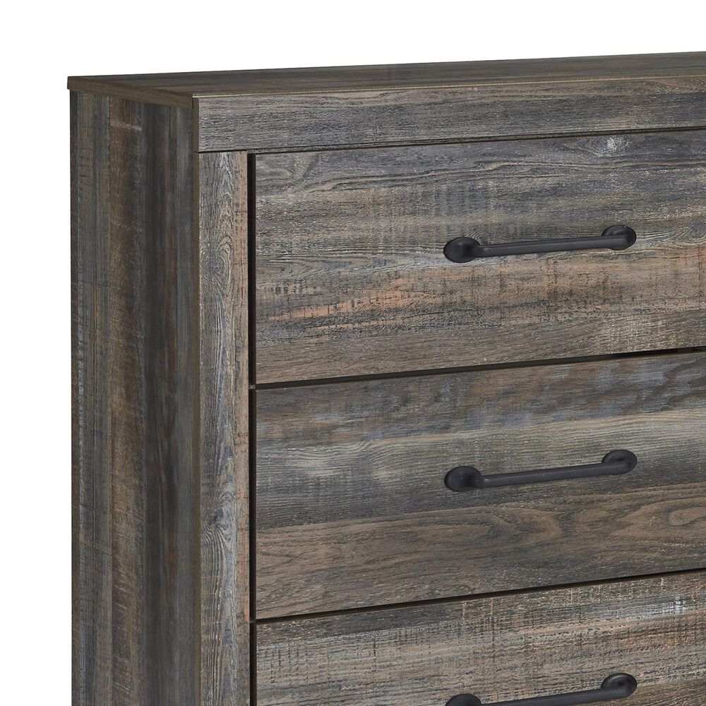 Ashley Drystan 5-Piece Full Storage Bedroom Set in Brown Rustic, Burnt Orange and Teal, , large