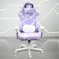 Techni Sport Cow Gaming Chair in Purple and White, , large