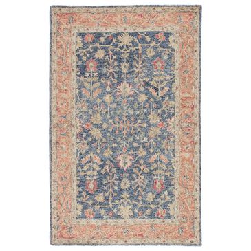 Jaipur Province Presley 9" x 12" Birch, Moonlight Blue, Silver Blue, Apricot Orange and Scarlet Sage Area Rug, , large