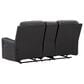 Ashley Mackmenville Manual Double Reclining Loveseat with Console in Carbon, , large