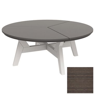 Oceanside Dex Round Chat Table in Heathered Smoke - Table Only, , large