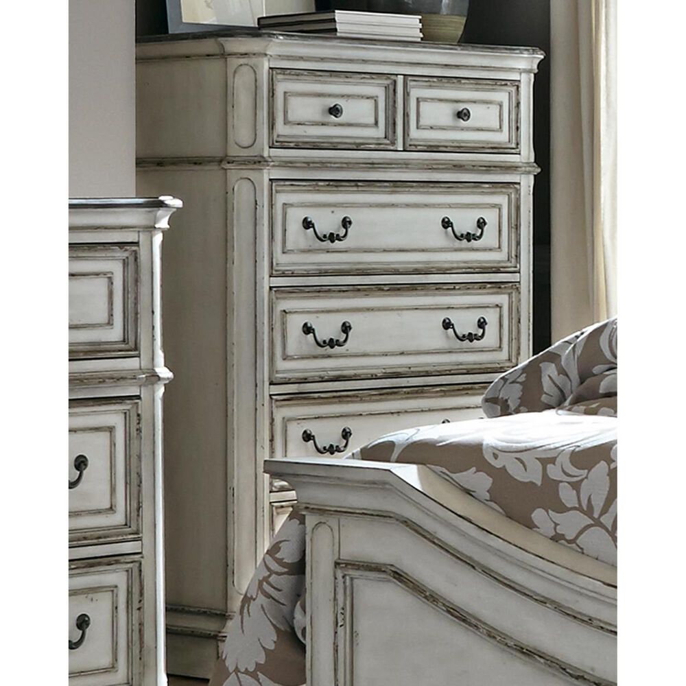 Belle Furnishings Magnolia Manor Chest in Antique White, , large