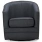 Baxton Studio Porter Swivel Chair in Grey, , large