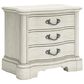 Millenium Arlendyne Queen Upholstered Bed with 2 Nightstands in Antique White, , large
