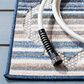 Safavieh Cabana CBN333M 2"2" x 9" Blue and Grey Indoor/Outdoor Performance Runner, , large