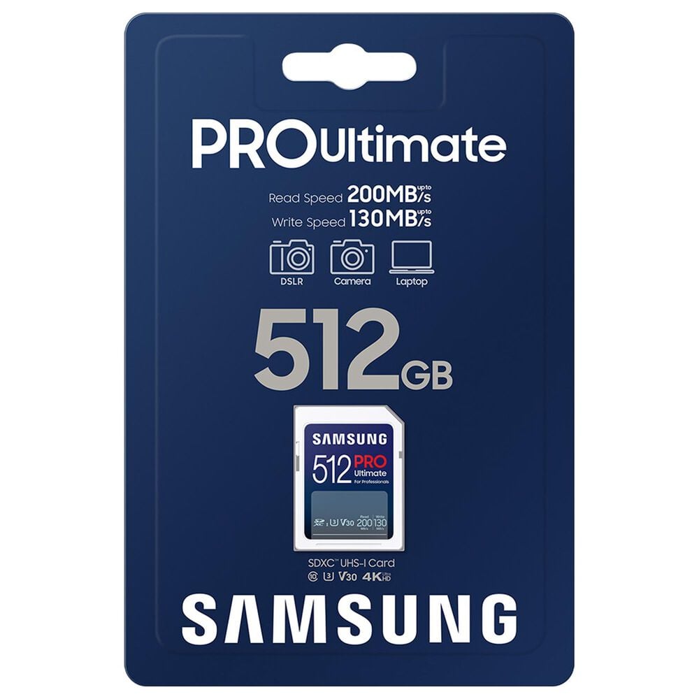 Samsung 512GB PRO Ultimate Full Size SDXC Memory Card, , large