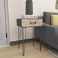 Uma Enterprises Modern Accent Table in Black, Brown and Gray, , large