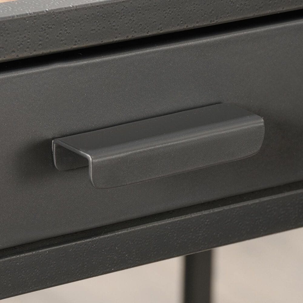 Sauder Boulevard Cafe L-Shaped Desk in Vintage Oak and Black, , large